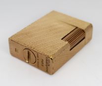 Vintage S.T. Dupont Paris Small Ligne 1 Gold-Plated Lighter – c.1970s