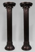 Pair of Decorative Antique Style Corinthian Pedestals