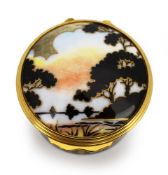 Royal Worcester The Connoisseur Collection Morning River Trinket Box