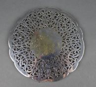 Silver Plated Footed Wine Coaster