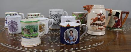 Collection of 11 Antique & Vintage Tankards & Mugs