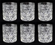 Set of 6 Stuart Cheltenham Cut Glass SmallTumblers