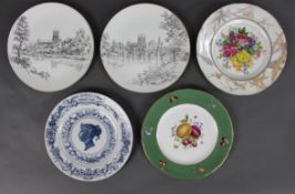 Collection of 5 Royal Worcester Cabinet Plates