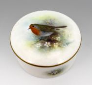 Royal Worcester Trinket Box Hand Painted A.Badham
