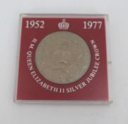 Elizabeth II Silver Jubilee Crown 1977 Cased