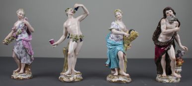 19th Century Meissen Porcelain Figurines – Set of the Four Seasons