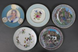 Collection of 5 Royal Worcester Cabinet Plates