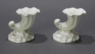 Pair of Royal Worcester Cornucopia Bud Vases 3212 1960