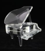 Cut Crystal Grand Piano Sculpture