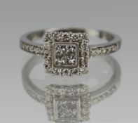 Diamond 18ct White Gold Ring 0.70 carat