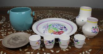 Collection of 9 Pieces of Poole Pottery