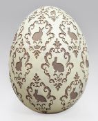 Large Hand Painted Decorative Easter Egg