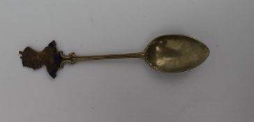 Enamel 1937 Coronation Spoon Stratton Birmingham