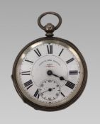 Vintage Correct Time Keeper Silver Pocket Watch