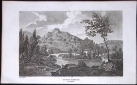 Newby Bridge Lake District Lancashire Antique 218 Years-Old Steel-Engraving-2