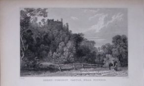 Berry-Pomeroy Totnes Devonshire Antique 193 Years-Old Steel-Engraving-34