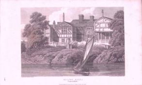 Manchester Lancashire Hulme Hall Antique 218 Years-Old Steel-Engraving-13