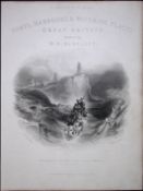Tynemouth Priory & Lighthouse WH Bartlett 183 Years-Old Antique Steel Engraving-61