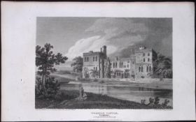 Wressle Castle Yorkshire Antique 213 Years-Old Steel-Engraving-25
