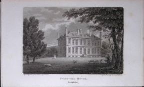 Colesmill House Berkshire Antique 226 Years-Old Georgian Steel-Engraving-439