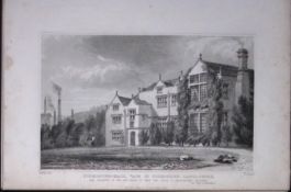 Todmorden Lancashire Antique 195 Years-Old Steel-Engraving-12