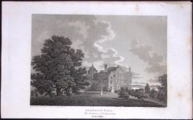Liverpool Lancashire Allerton Hall Antique 218 Years-Old Steel-Engraving-11.