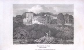 Farleigh Castle Somerset Antique 212 Years-Old Georgian Steel-Engraving-167
