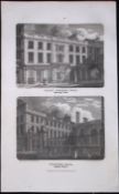 London Cloth Worker’s & Vitner’s Hall Antique 200 Years-Old Steel-Engraving-117