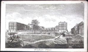 Hampshire Winchester House Rare Georgian Copper Antique 1776 Engraving-146.