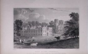 Cornwall St Germans Port Eliot Antique 193 Years-Old Steel-Engraving-30.