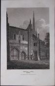 Bishop Gate Norwich Norfolk Antique 216 Years-Old Georgian Steel-Engraving-423