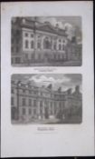 London Ironmongers & Drapers Hall Antique 200 Years-Old Steel-Engraving-116