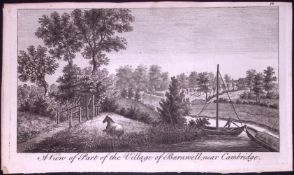 Barnwell Near Cambridge Rare Georgian Copper Antique 1776 Engraving-10