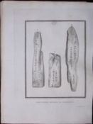 Cornwall Inscribed Stones 211 Years-Old Rare Antique Copper Plate Etching By S Lyons