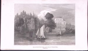 Brandenburgh Hammersmith London Antique 200 Years-Old Steel-Engraving-269