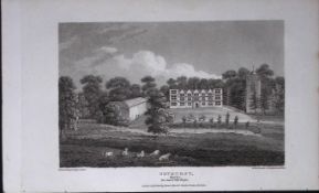 Gothurst Estate Bucks Antique 225 Years-Old Georgian Steel-Engraving-446