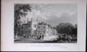 Cornwall Padstow Place-House Antique 193 Years-Old Steel-Engraving-33