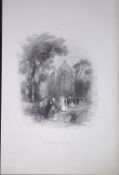 Ireland Youghal Church Cork Antique 183 Years-Old Steel-Engraving-