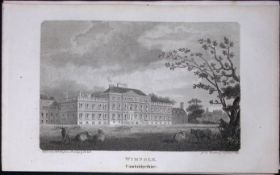 Wimpole Cambridgeshire Antique 224 Years-Old Steel-Engraving-63