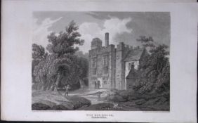 The Rye House Herts Antique 218 Years-Old Georgian Steel-Engraving-452