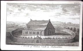Rutland Oakham Castle Rare Georgian Copper Antique 1776 Engraving-99