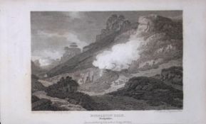 Middleton Dale Peak District Antique 223 Years-Old Georgian Steel-Engraving-295