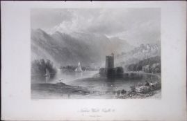 Ireland Narrow Water Castle Newry Antique 183 Years-Old Steel-Engraving-49