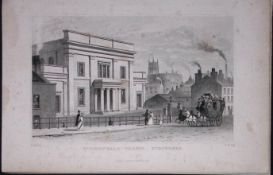 Stockport Tiviots’ Dale Chapel Antique 195 Years-Old Steel-Engraving-61