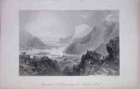 Ireland Kenmare Road To Killarney Antique 183 Years-Old Steel-Engraving-27.