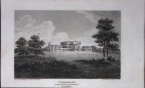 Gorhambury St Albans Herts Antique 218 Years-Old Georgian Steel-Engraving-462