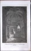 Brougham Castle Chapel Cumbria Antique 211 Years-Old Georgian Steel-Engraving-215