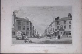 Manchester Ashton Under Line Antique 195 Years-Old Steel-Engraving-17