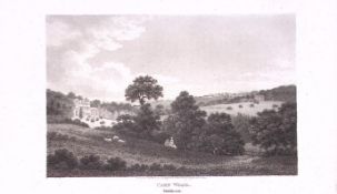 Carn Wood Hampstead London Antique 200 Years-Old Steel-Engraving-266