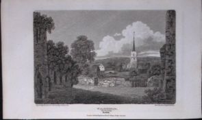 Walsingham Norfolk Antique 216 Years-Old Georgian Steel-Engraving-432